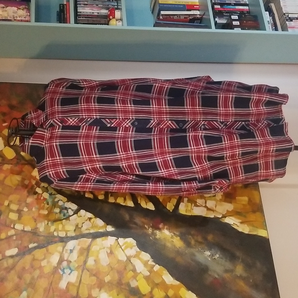 Flannel shirt dress